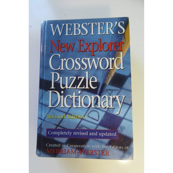 Webster's New Explorer Crossword Puzzle Dictionary Second Edition - Picture 1 of 9